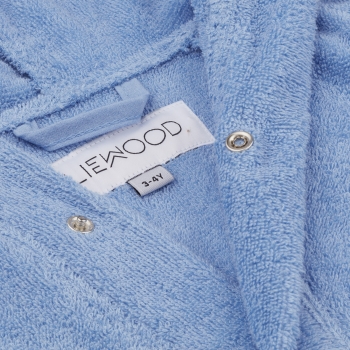 Lily Mr Bear Bathrobe in Sky Blue
