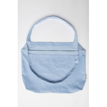 Baby Blue Rib Mom-Bag