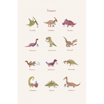 Large Dinosaurs Poster