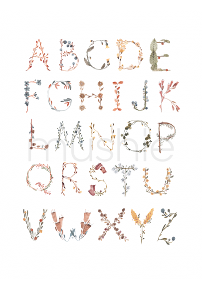 Large Alphabet Poster