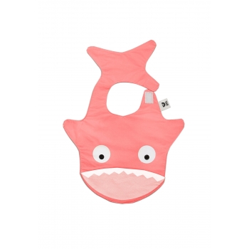 Pink Shark Bib