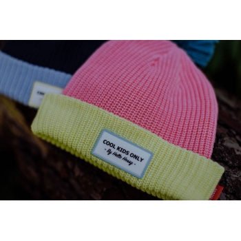 Color Block Pink Winter Hat