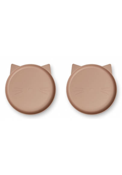 Cat Pale Tuscany Mae Plate 2-pack