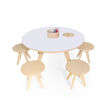 XXL Drawin’ Table & 4 Stools Set