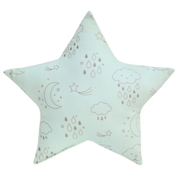 Blue Star Cushion -...