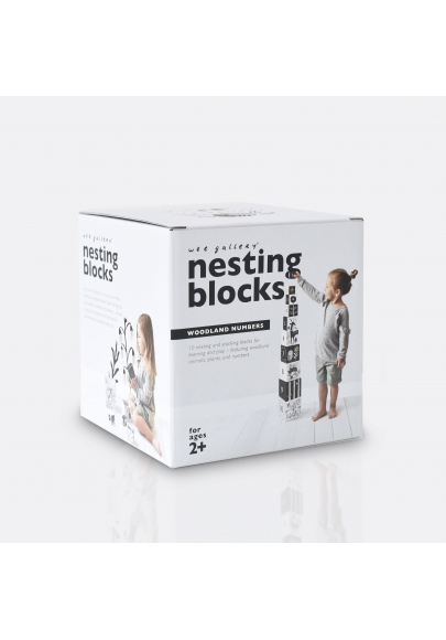 Woodland Numbers Nesting Blocks