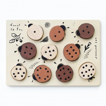 Counting Ladybugs Wooden Tray Puzzle