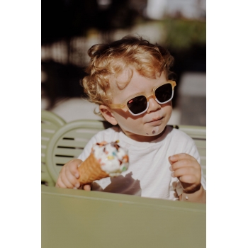 Mini Edie Sandy/White Sunglasses