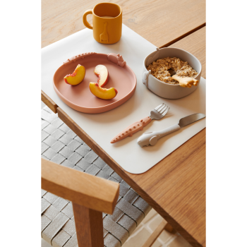 Golden Caramel Kine Silicone Tableware Set