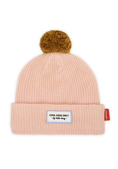 Color Block Peachy Winter Hat