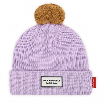 Color Block Mauve Winter Hat
