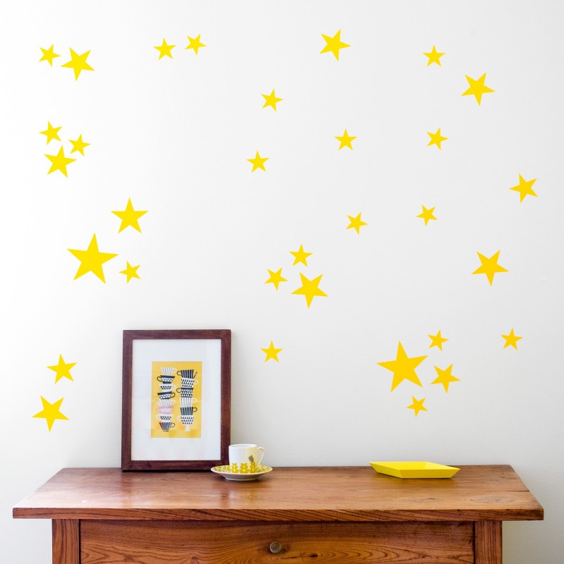 Yellow Star Wallstickers Made of Sundays HeyLittleBaby