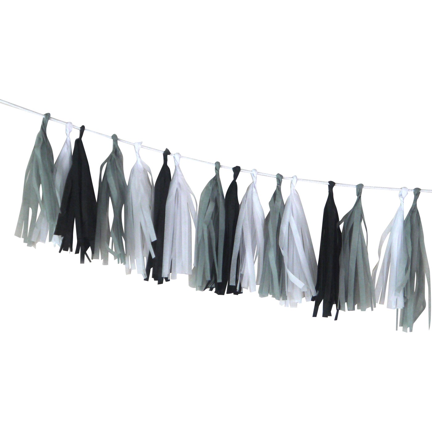 grey tassel garland