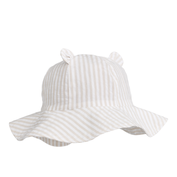 Sandy Stripes Amelia Seersucker Sun Hat with Ears