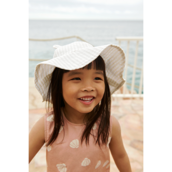 Sandy Stripes Amelia Seersucker Sun Hat with Ears