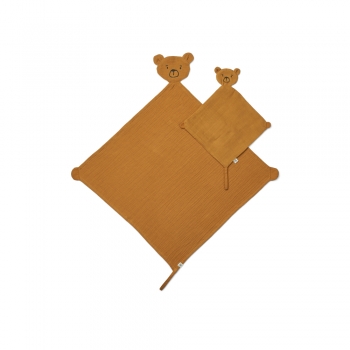 Golden Caramel Alya Bear Cuddle Cloth Set