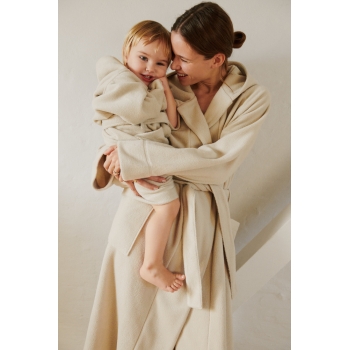 Silver Lining Fleece Bathrobe Saki