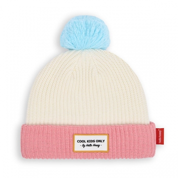 Block Pink Ice Winter Hat