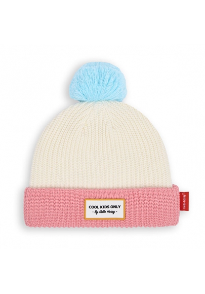 Block Pink Ice Winter Hat