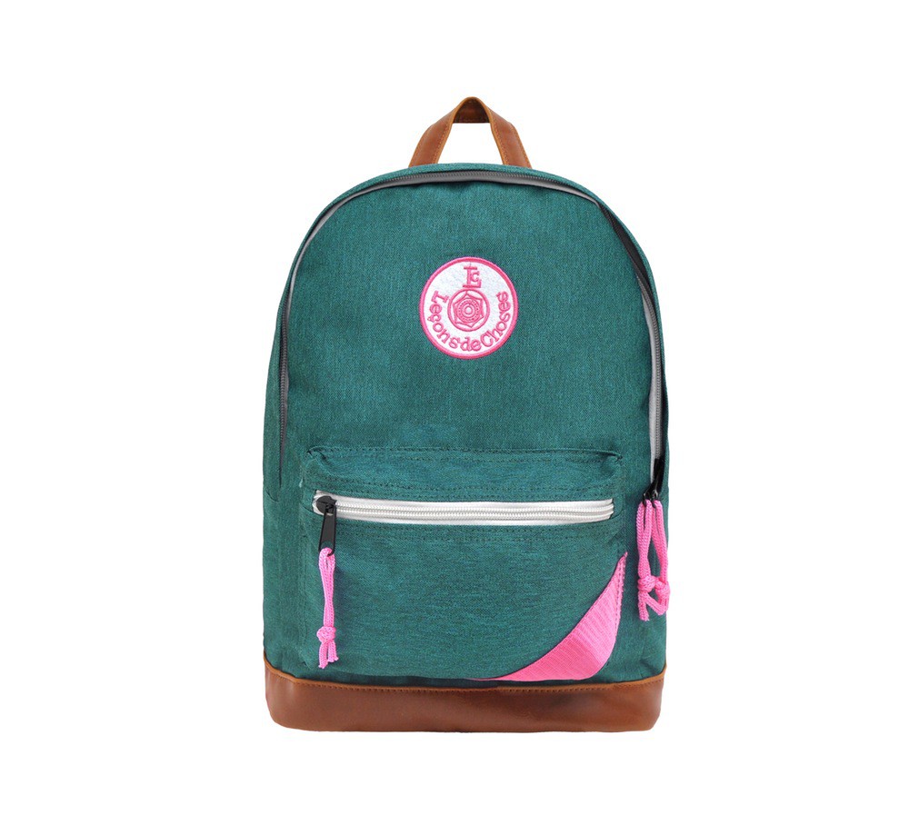 teal pink backpack