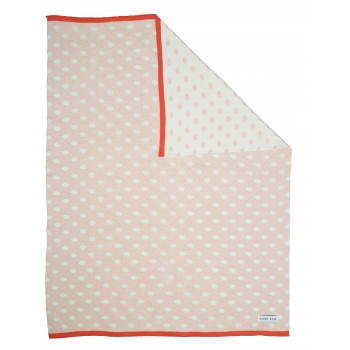 Pink Baby Cotton Blanket – Criss Cross