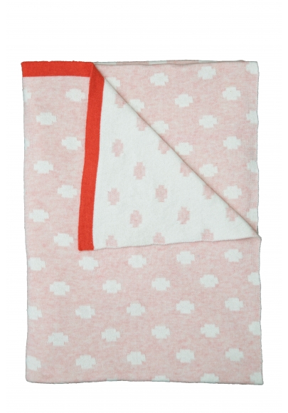 Pink Baby Cotton Blanket – Criss Cross