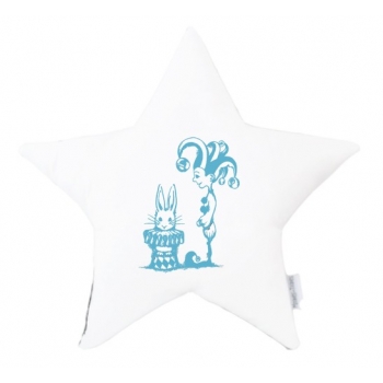 Jester Bunny Star Cushion