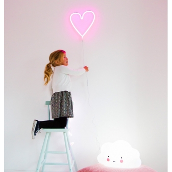 Pink Heart Neon Light A Little Lovely Company Heylittlebaby Pink Heart Neon Light A Little Lovely, Pink Heart Lamp Next