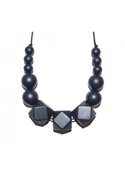 black teething necklace