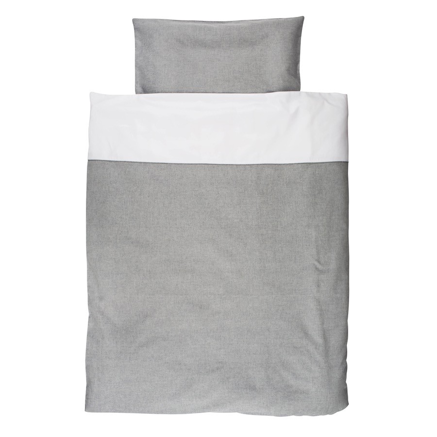 grey cot bed bumper