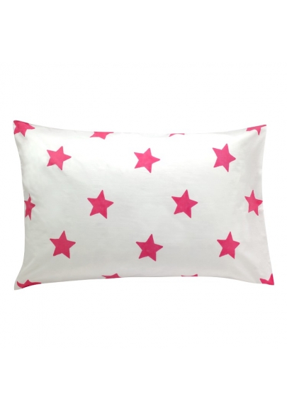 Bright Pink Stars Pillowcover