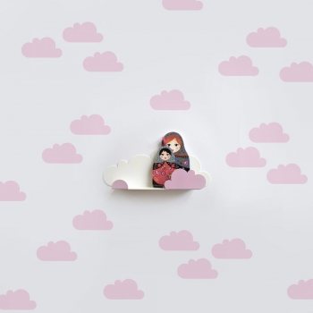 Pink Cloud Stickers