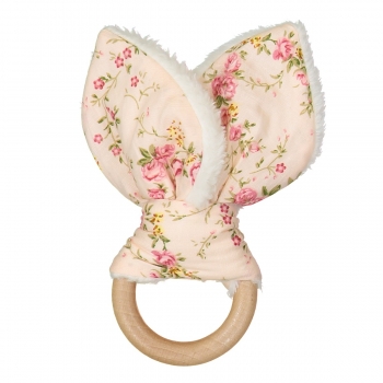 Floral Rose Bunny Teether