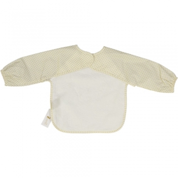 Golden Dots Coated Bib with Long Sleeves