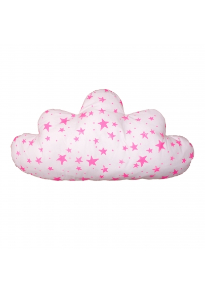 Pink Stars & Stripes Large Cloud Pillow