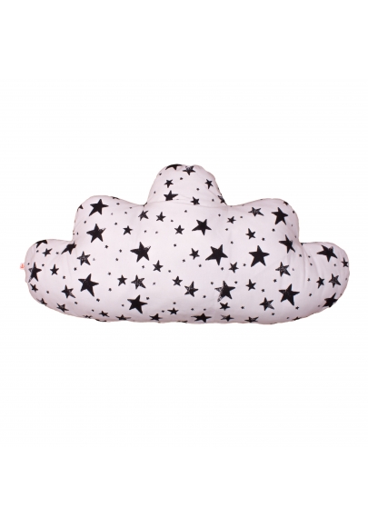 Black Stars & Stripes Large Cloud Pillow