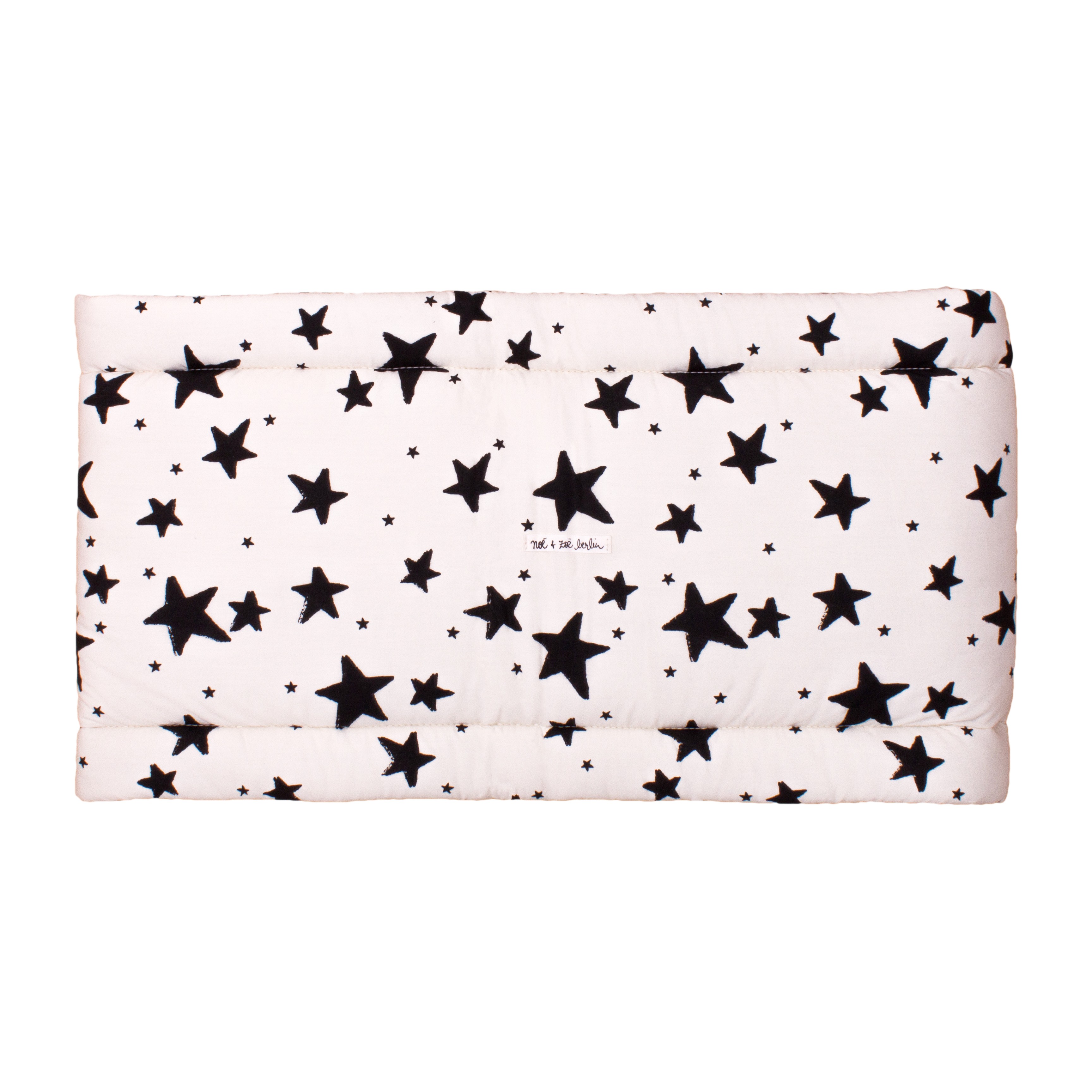 Black Stars Stripes Cot Bumper Noe Zoe Heylittlebaby