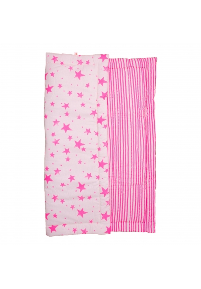 Neon Pink Stars & Stripes Playmat