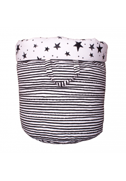 Black Stars & Stripes Large Storage Basket
