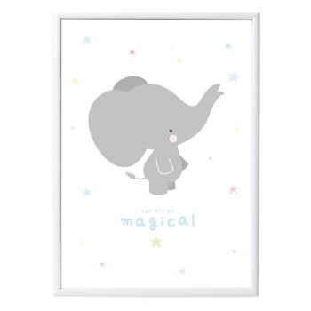Grey Elephant Poster