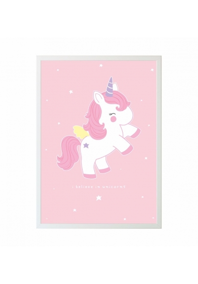 Baby Unicorn Poster - A Little Lovely Company | HeyLittleBaby