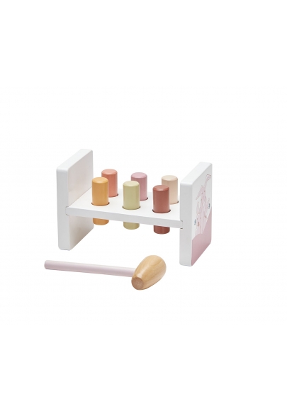 wooden hammer bench toy
