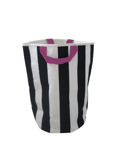 Stripe & Pink Storage Bag