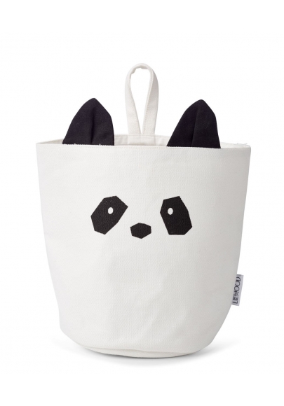 Ib Fabric Basket Panda Creme