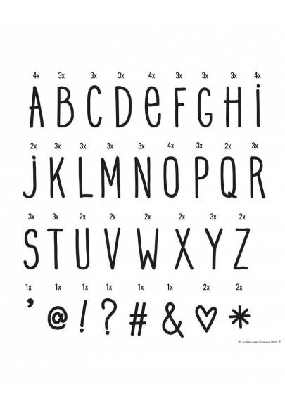 Lightbox Letter Set Hand Drawn A Little Lovely Company Heylittlebaby
