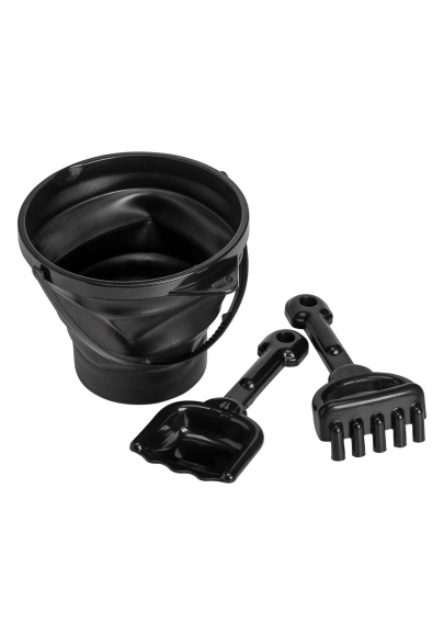 Black Bucket & Spade Set