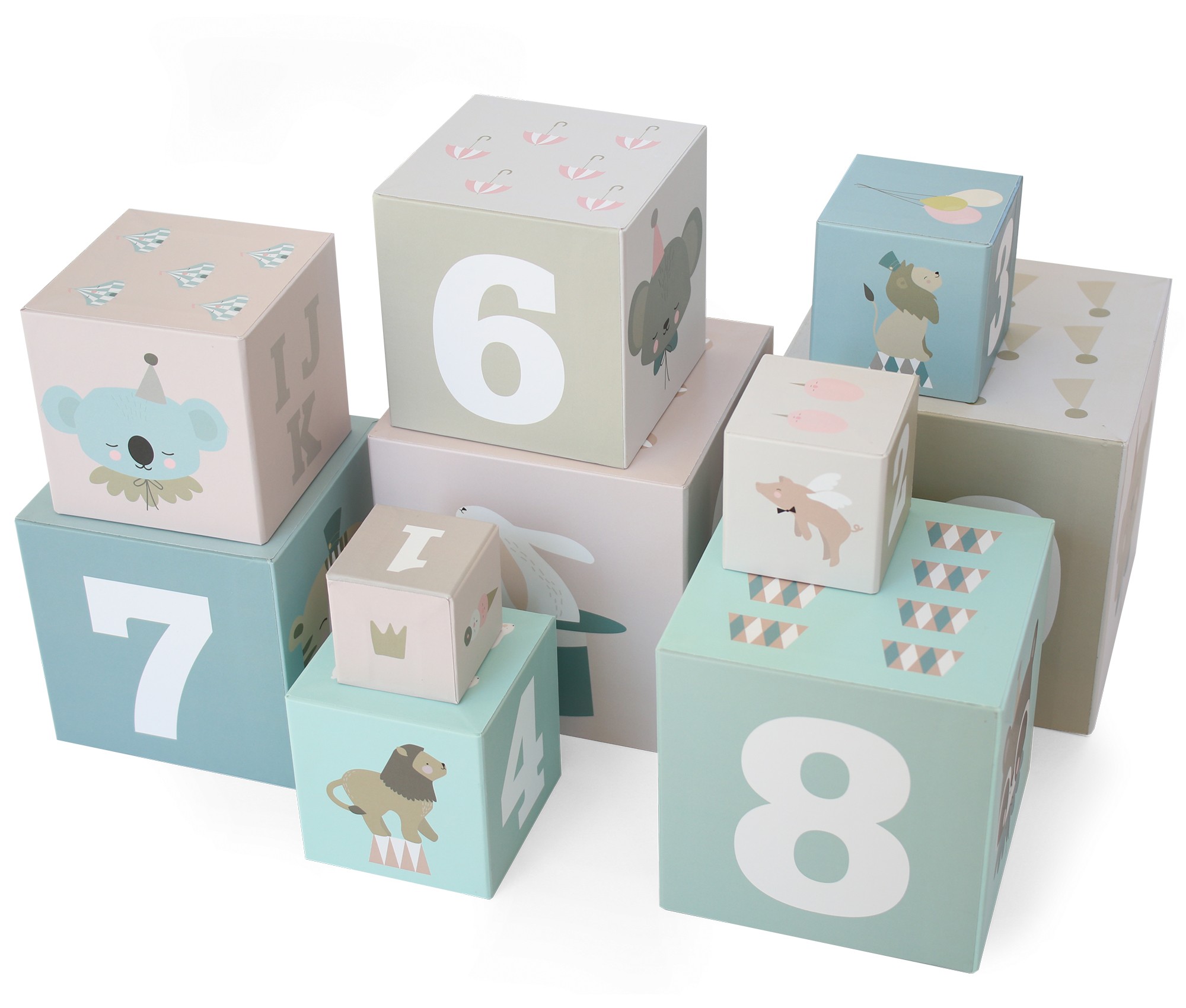 cardboard stacking blocks