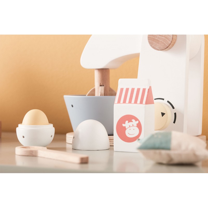 wooden kitchen mixer