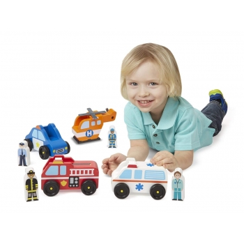 Emergency Toy Car Set