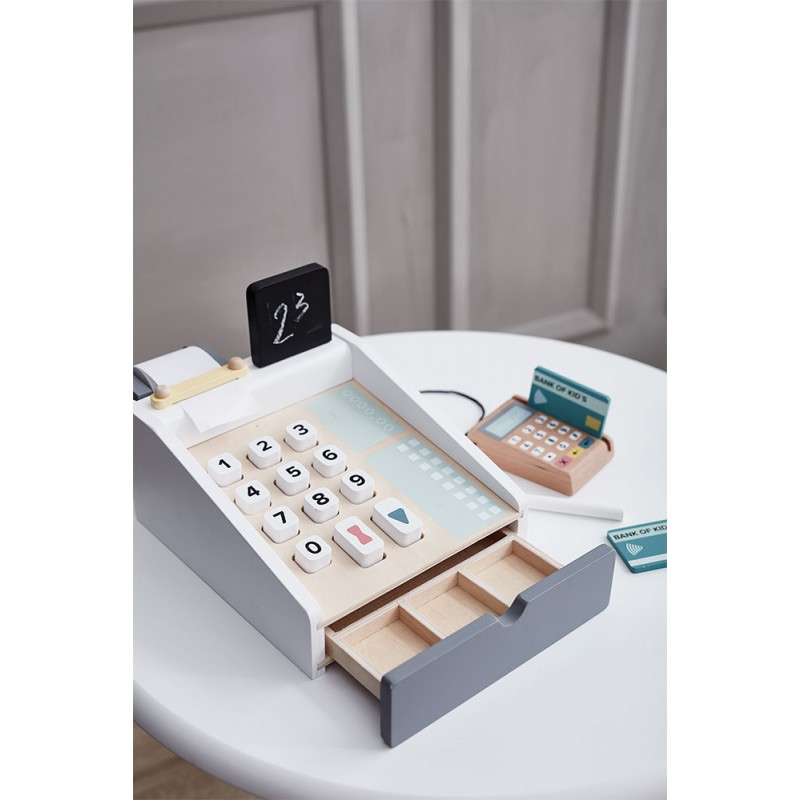 wooden cash register